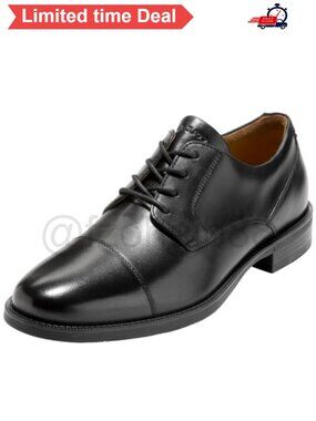 👔 Leather Cap Toe Oxfords Cushioned Formal Business Shoes